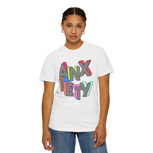 Anxiety Unisex Garment-Dyed T-shirt - Kill the Star - Untreated Adult ADHD blog
