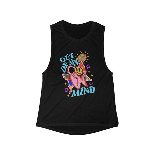 Embrace Your Creativity with our "Out of My Mind" Women's ADHD Muscle Tank - Kill the Star - Untreated Adult ADHD blog