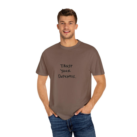 Embrace Your Uniqueness with our "Trust Your Dopiness" Espresso T-Shirt - Kill the Star - Untreated Adult ADHD blog